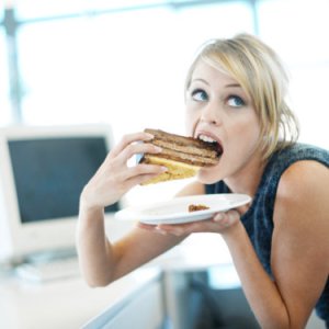 woman eating