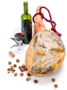 dieta del vino y el jamón