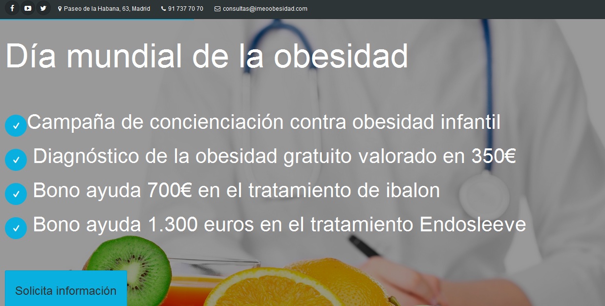 Dia de obesidad 2016 ofertas IMEO